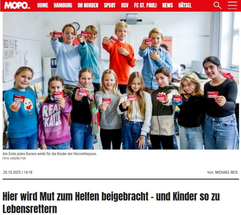 Digitaler Zeitungsausschnitt der MOPO zum Wettbewerb